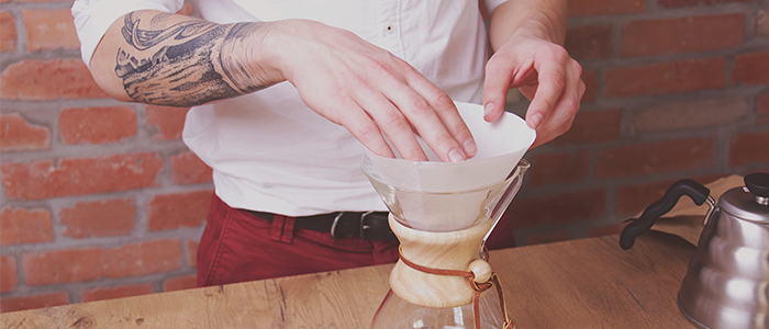 Chemex filtras. Kavos Draugas