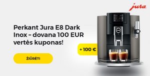 Jura dark inox plus 100 eur