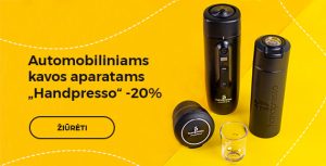 „Handpresso“ asortimentui -20%