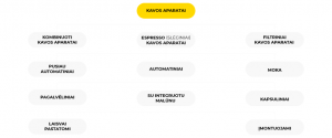 Kavos aparatu tipai