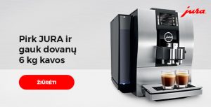 Pirk Jura ir gauk dovanų kavos