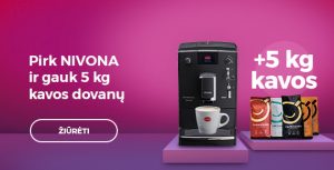 Pirk NIVONA ir gauk 5 kg kavos dovanų