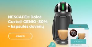 NESCAFÉ® Dolce Gusto® GENIO -30% + kapsulės dovanų