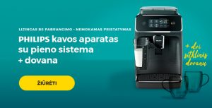 Įsigyk Philips kavos aparatą ir gauk dovanų