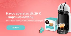 Kavos aparatas tik 29 €