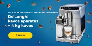 De'Longhi kavos aparatas + 4 kg kavos
