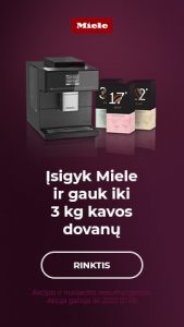 Įsigyk Miele ir gauk iki 3 kg kavos dovanų