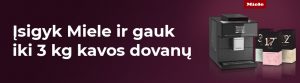 Įsigyk Miele ir gauk iki 3 kg kavos dovanų