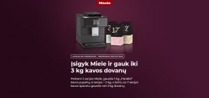 Įsigyk Miele ir gauk iki 3 kg kavos dovanų