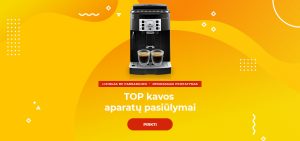 Geriausi kavos aparatų pasiūlymai
