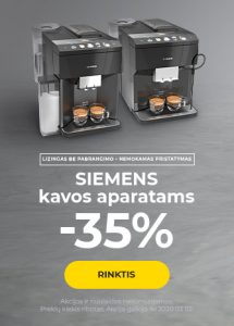 SIEMENS kavos aparatams -35%