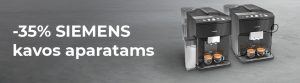 SIEMENS kavos aparatams -35%