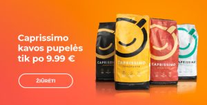 Caprissimo kavos pupelės tik 9.99 €