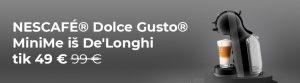 NESCAFÉ® Dolce Gusto® „MiniMe“ iš De'Longhi tik 49 €