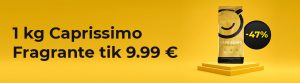 1 kg Caprissimo Fragrante kavos pupelių tik 9.99 €