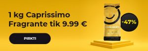 1 kg Caprissimo Fragrante kavos pupelių tik 9.99 €