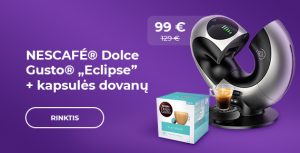 Kavos aparatas NESCAFÉ® Dolce Gusto® „Eclipse” + dovana