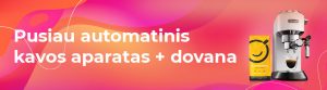 Pusiau automatinis kavos aparatas + 250 g Caprissimo Fragrante kavos dovanų