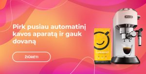 Pusiau automatinis kavos aparatas + 250 g Caprissimo Fragrante kavos dovanų
