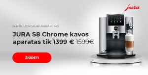 JURA S8 kavos aparatas tik 1399 €