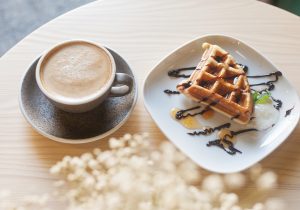 Vafliai ir kava