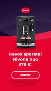 Nivona kavos aparatai nuo 379 €