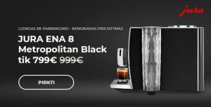 Kavos aparatas JURA „ENA 8 Metropolitan Black“ 799 €