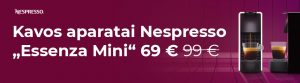 Nespresso „Essenza Mini“ kavos aparatai 69 €