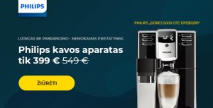 Philips „Series 5000 OTC EP5360/10“ kavos aparatas tik 399 €