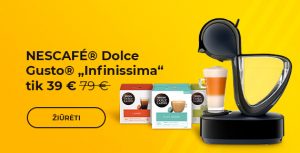 NESCAFÉ® Dolce Gusto® „Infinissima EDG 160.A“ kavos aparatas tik 39 €