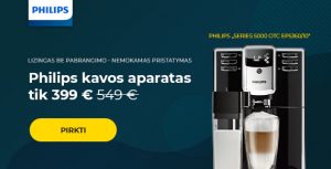 Philips „Series 5000 OTC EP5360/10“ kavos aparatas tik 399 €