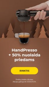HandPresso + 50% nuolaida priedams