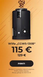 Kavamalė Wilfa „CGWS-130B“ tik 115 €