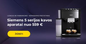 Siemens 5 serijos kavos aparatams -40%