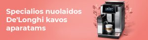 Specialios nuolaidos De'Longhi kavos aparatams