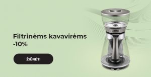 Filtrinėms kavavirėms -10%