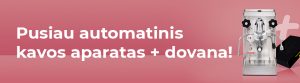 Pusiau automatinis kavos aparatas + dovana!