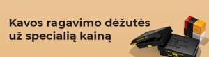 Kavos ragavimo dėžutės už specialią kainą