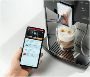 Valdymas per išmaniąją programėlę „Melitta® Connect“