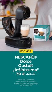Promo price for NESCAFÉ® Dolce Gusto® „Infinissima EDG 160.A“