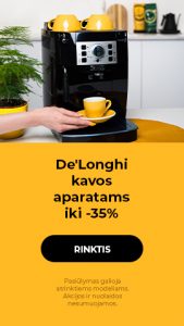 De'Longhi kavos aparatams iki -35%
