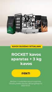 ROCKET kavos aparatas + 3 kg kavos