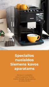 Specialios nuolaidos Siemens kavos aparatams