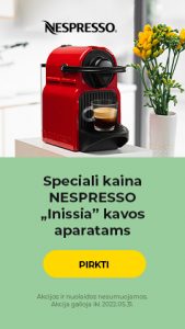 Speciali kaina NESPRESSO „Inissia" kavos aparatams