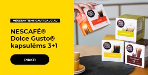 "DOLCE GUSTO kapsulėms 3+1"