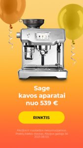 Sage kavos aparatai nuo 539 €