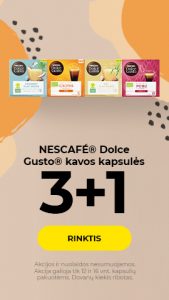 NESCAFÉ® Dolce Gusto® kavos kapsulės 3+1
