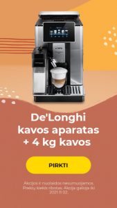 De'Longhi kavos aparatas + 4 kg kavos