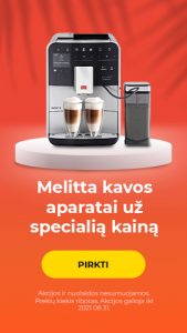 Melitta kavos aparatai už specialią kainą