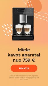 Miele kavos aparatai nuo 759 €